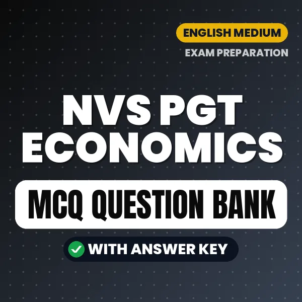 Crack NVS PGT Economics Exam with This MCQ Practice Book PDF in English – Instant Download