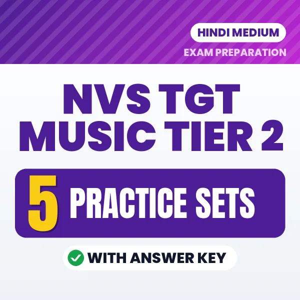 Boost Your NVS TGT Music Tier 2 Exam Score with 5 Practice Sets with Answer Key in Hindi – PDF eBook