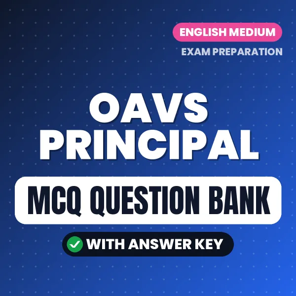 Best MCQ eBook for OAVS Principal Exam in English | Selected Questions with Answer Key