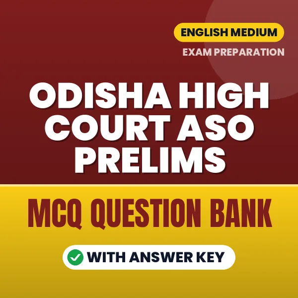 Odisha High Court ASO Prelims MCQ with Answer Key Book PDF in English – Exam-Oriented Objective Questions for Quick Revision