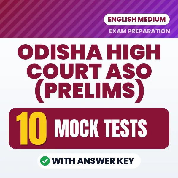 10 Mock Tests for Odisha High Court ASO (Prelims) Exam in English | Practice eBook with Answer Key – Instant PDF Download