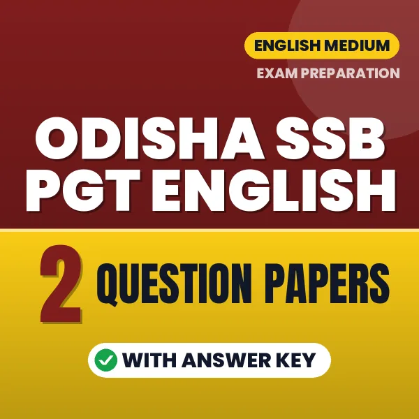 Latest Pattern Odisha SSB PGT English Question Paper eBook in English – 2 Question Papers with Answer Key for Self-Assessment