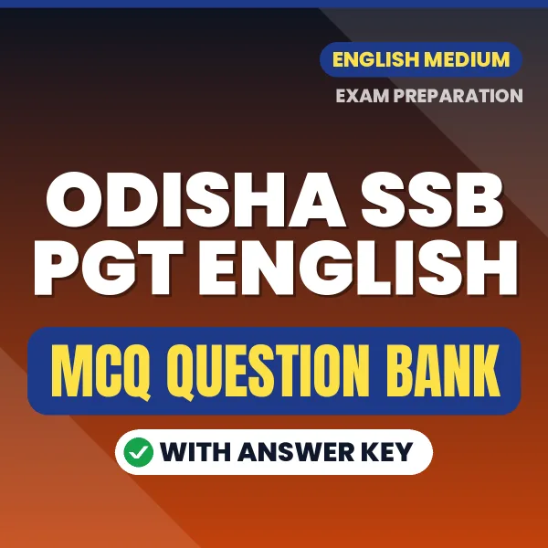Odisha SSB PGT English Important MCQs with Answers (English) – Digital Question Bank for Exam Preparation