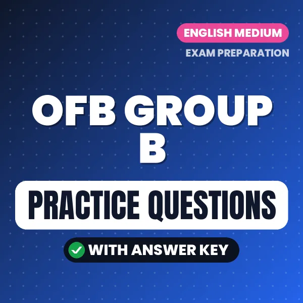 Best Digital Book for OFB Group B Exam in English | Latest Syllabus-Based Practice Questions