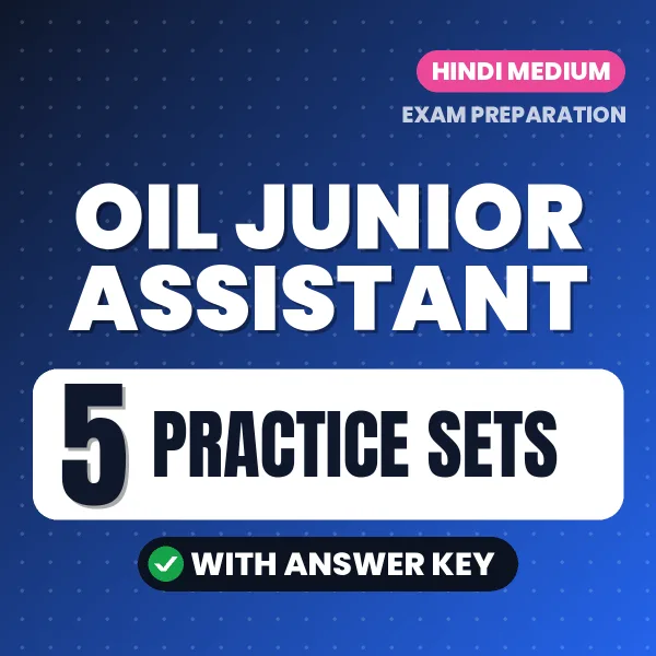 Boost Your OIL Junior Assistant Exam Score with 5 Practice Sets with Answer Key in Hindi – PDF eBook