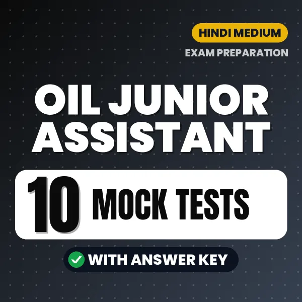 Boost Your OIL Junior Assistant Exam Score with 10 Mock Tests with Answer Key in Hindi – PDF eBook
