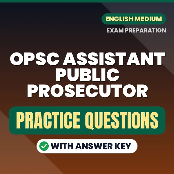 Best Digital Book for OPSC Assistant Public Prosecutor Exam in English | Latest Syllabus-Based Practice Questions