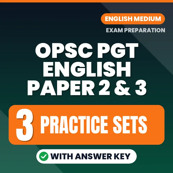 Download 5 OPSC PGT English Paper 2 & 3 Practice Sets PDF (English) Based on the Latest Exam Pattern