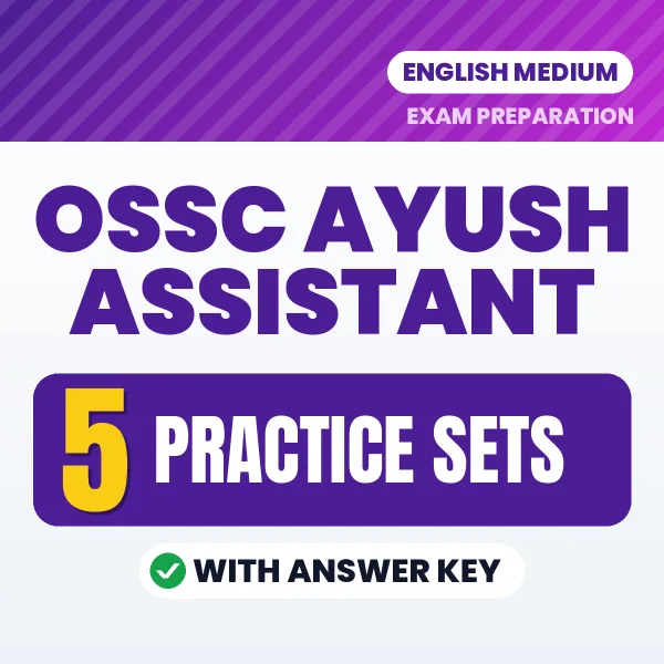 Latest Pattern OSSC Ayush Assistant Practice Set eBook in English – 5 Practice Sets with Answer Key for Self-Assessment