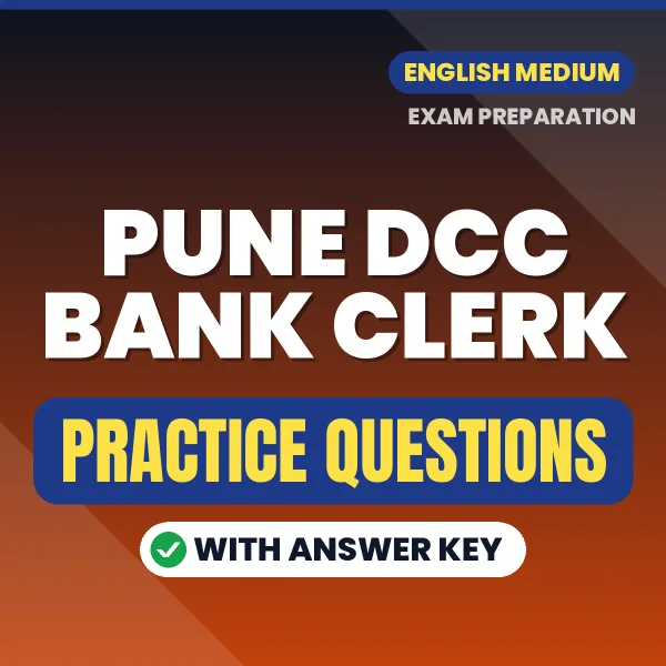 Best Digital Book for Pune DCC Bank Clerk Exam in English | Latest Syllabus-Based Practice Questions