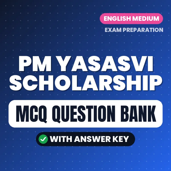 Crack PM Yasasvi Scholarship Exam with This MCQ Practice Book PDF in English – Instant Download