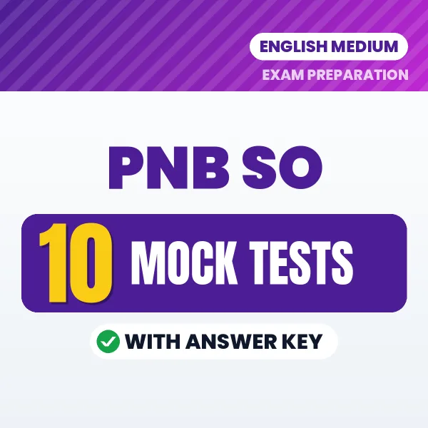 Latest Pattern PNB SO Mock Test eBook in English – 10 Mock Tests with Answer Key for Self-Assessment