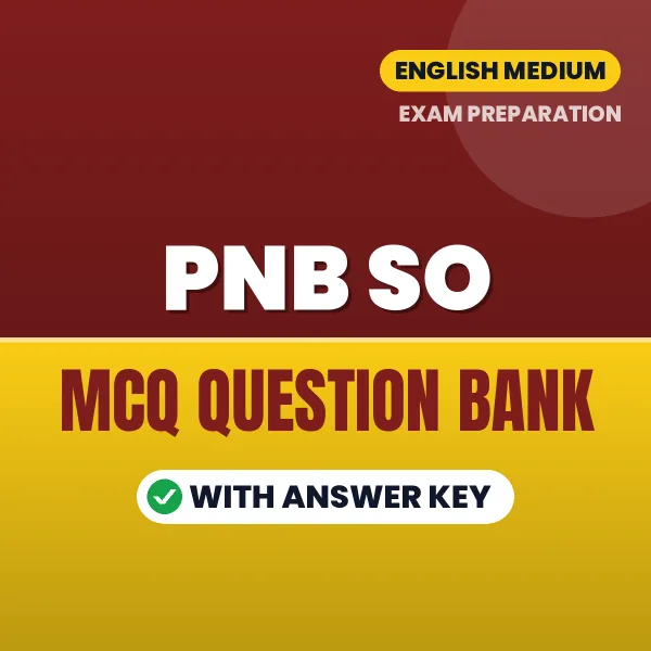 PNB SO Important MCQs with Answers (English) – Digital Question Bank for Exam Preparation
