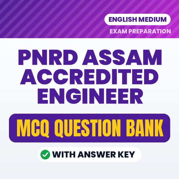 PNRD Assam Accredited Engineer MCQ with Answer Key Book PDF in English – Exam-Oriented Objective Questions for Quick Revision