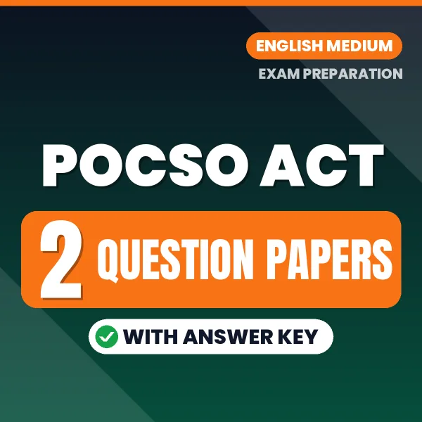 2 Question Papers for POCSO Act Exam in English | Practice eBook with Answer Key – Instant PDF Download