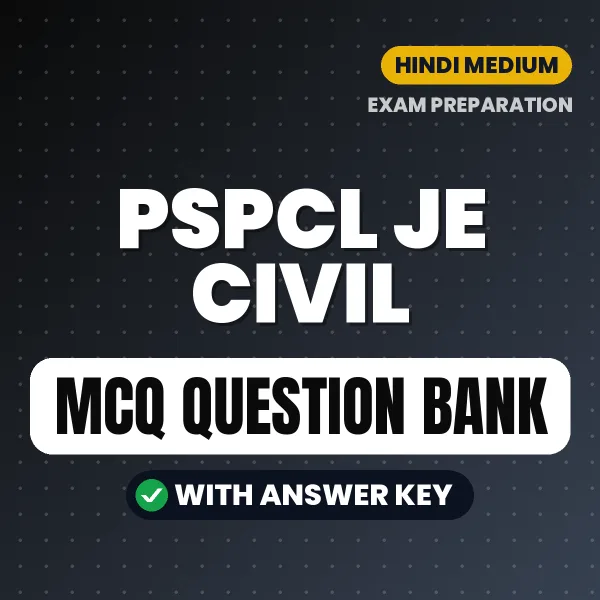 Best MCQ eBook for PSPCL JE Civil Exam in Hindi | Selected Questions with Answer Key