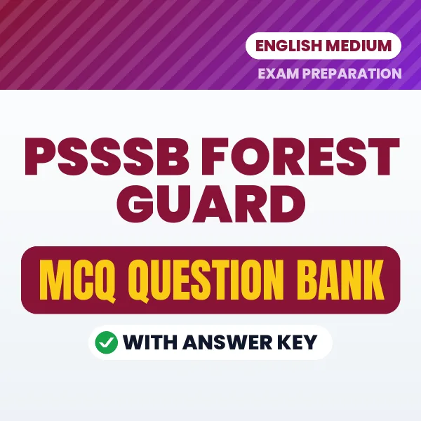 Crack PSSSB Forest Guard Exam with This MCQ Practice Book PDF in English – Instant Download