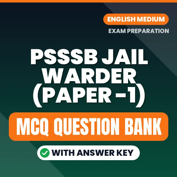 Crack PSSSB Jail Warder (Paper -1) Exam with This MCQ Practice Book PDF in English – Instant Download