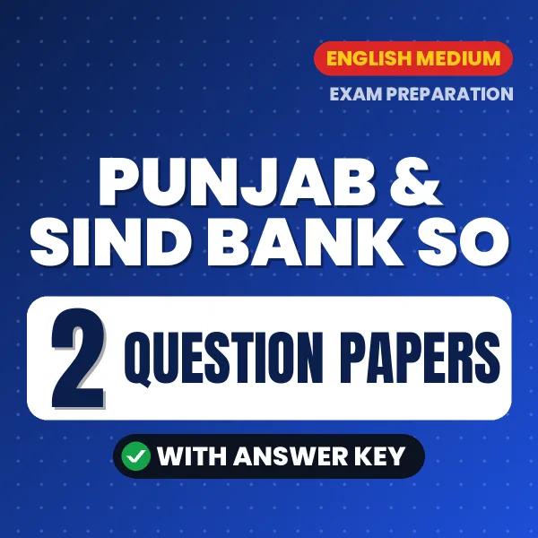 Punjab & Sind Bank SO Exam Question Paper Series (English): 2 Exam-Like Question Papers with Answers