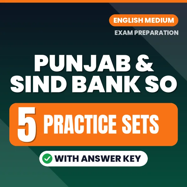 Punjab & Sind Bank SO Exam Practice Set Series (English): 5 Exam-Like Practice Sets with Answers