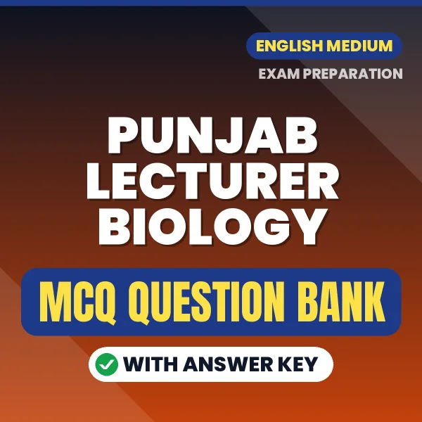 Punjab Lecturer Biology MCQ with Answer Key Book PDF in English – Exam-Oriented Objective Questions for Quick Revision