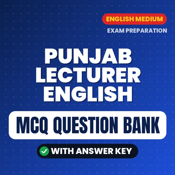 Punjab Lecturer English MCQ with Answer Key Book PDF in English – Exam-Oriented Objective Questions for Quick Revision