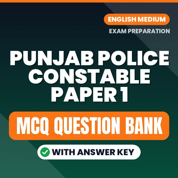 Crack Punjab Police Constable Paper 1 Exam with This MCQ Practice Book PDF in English – Instant Download