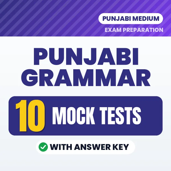 Punjabi Grammar Exam Mock Test Series (Punjabi): 10 Exam-Like Mock Tests with Answers