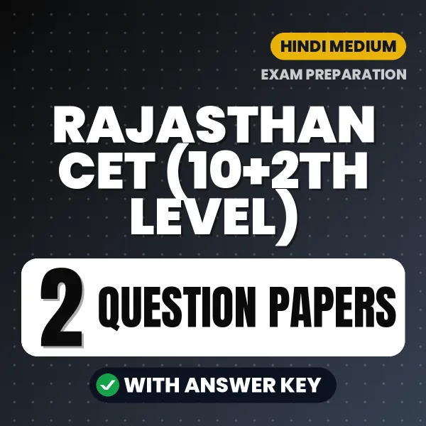 Rajasthan CET (10+2th level) Exam Question Paper Series (Hindi): 2 Exam-Like Question Papers with Answers