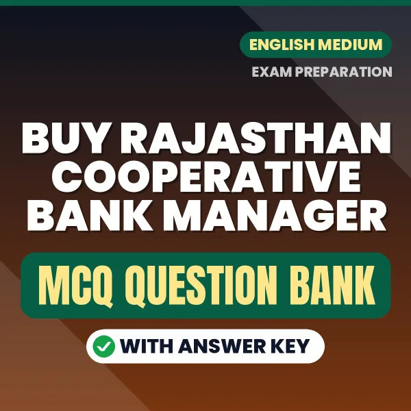 Buy Rajasthan Cooperative Bank Manager Exam Objective Type Questions eBook in English – Latest Pattern MCQ Collection
