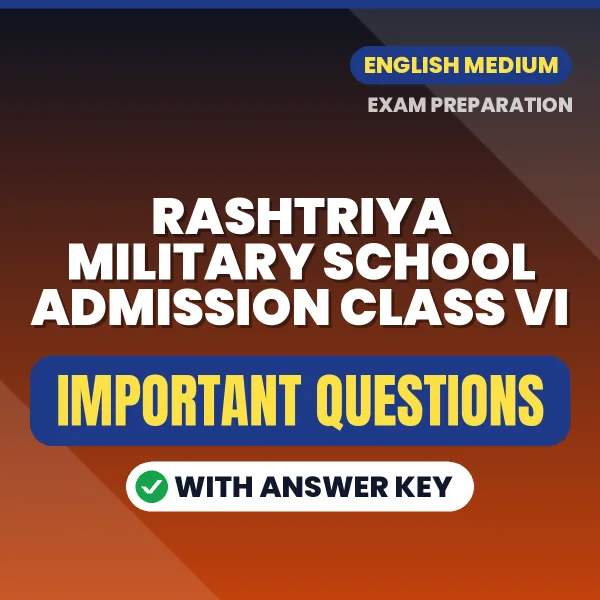 Download Rashtriya Military School Admission Class VI Preparation Book PDF (English) with Important Questions & Answers