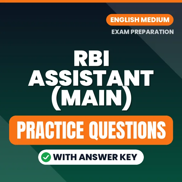 Best Digital Book for RBI Assistant (Main) Exam in English | Latest Syllabus-Based Practice Questions