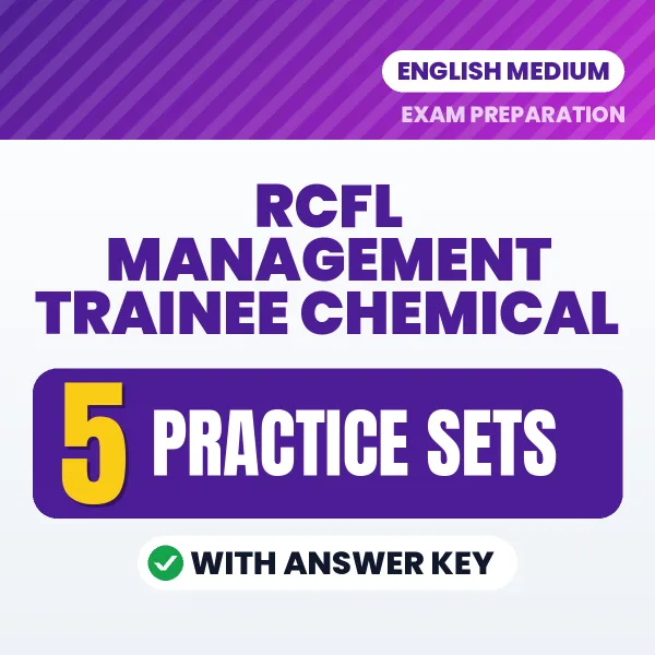 RCFL Management Trainee Chemical Exam Practice Set Series (English): 5 Exam-Like Practice Sets with Answers