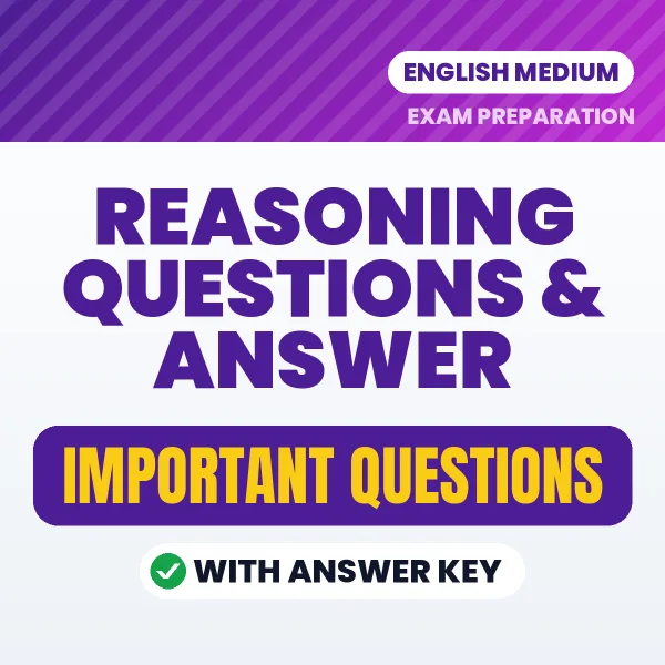 Download Reasoning Questions & Answer Preparation Book PDF (English) with Important Questions & Answers