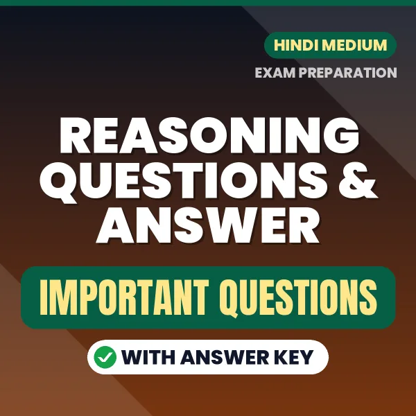 Download Reasoning Questions & Answer Preparation Book PDF (Hindi) with Important Questions & Answers