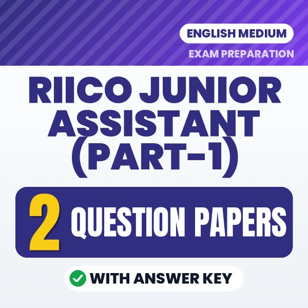 RIICO Junior Assistant (Part-1) Exam Question Paper Series (English): 2 Exam-Like Question Papers with Answers