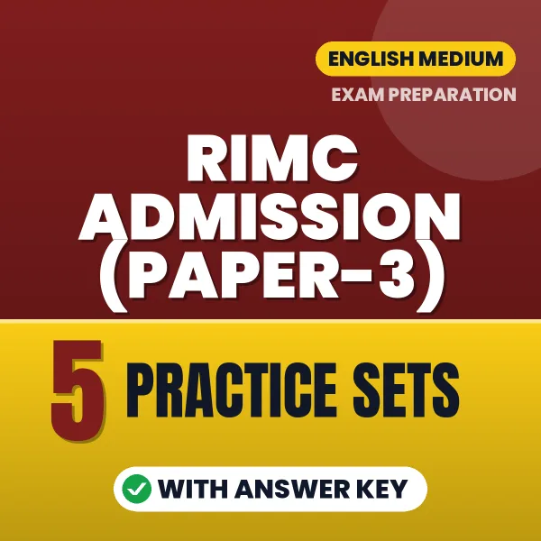 5 Practice Sets for RIMC Admission (Paper-3) Exam in English | Practice eBook with Answer Key – Instant PDF Download