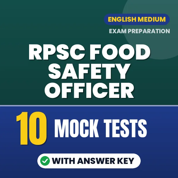 10 Mock Tests for RPSC Food Safety Officer Exam in English | Practice eBook with Answer Key – Instant PDF Download