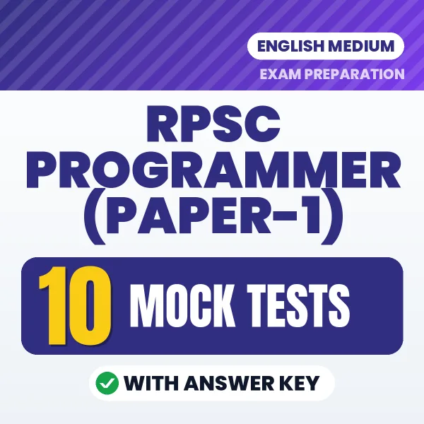 Boost Your RPSC Programmer (Paper-1) Exam Score with 10 Mock Tests with Answer Key in English – PDF eBook
