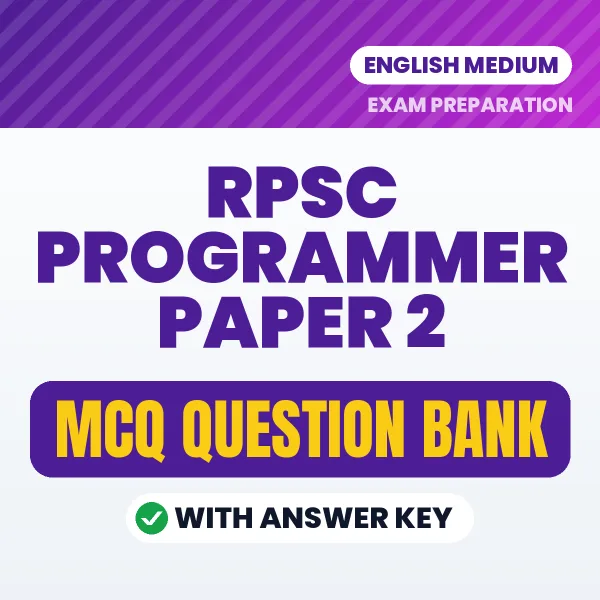 Best MCQ eBook for RPSC Programmer Paper 2 Exam in English | Selected Questions with Answer Key