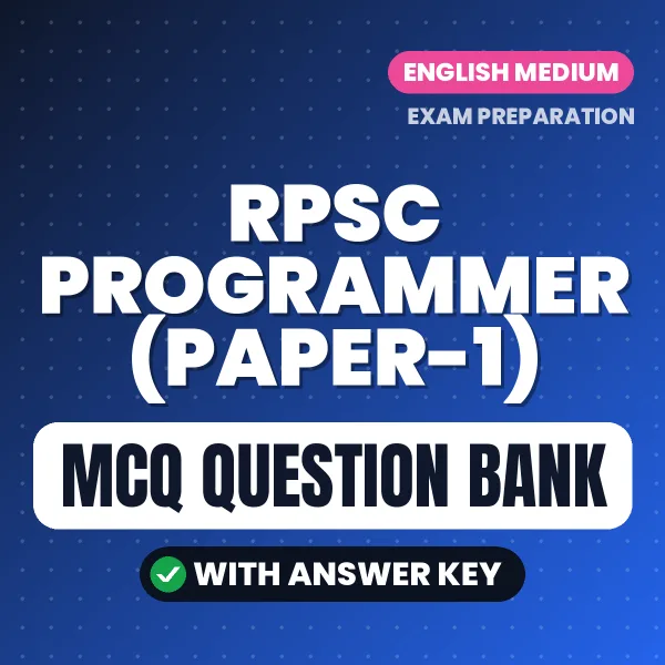 Best MCQ eBook for RPSC Programmer (Paper-1) Exam in English | Selected Questions with Answer Key