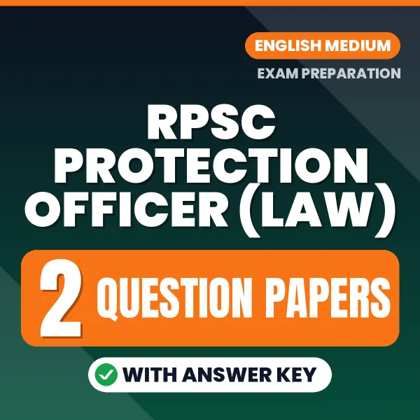 2 Question Papers for RPSC Protection Officer (Law) Exam in English | Practice eBook with Answer Key – Instant PDF Download