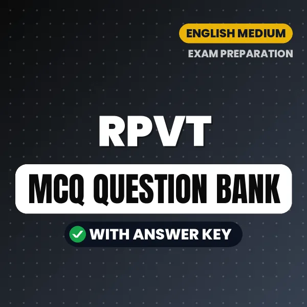 RPVT Exam Objective Question Bank (English): MCQs with Answer Key Based on the Latest Syllabus