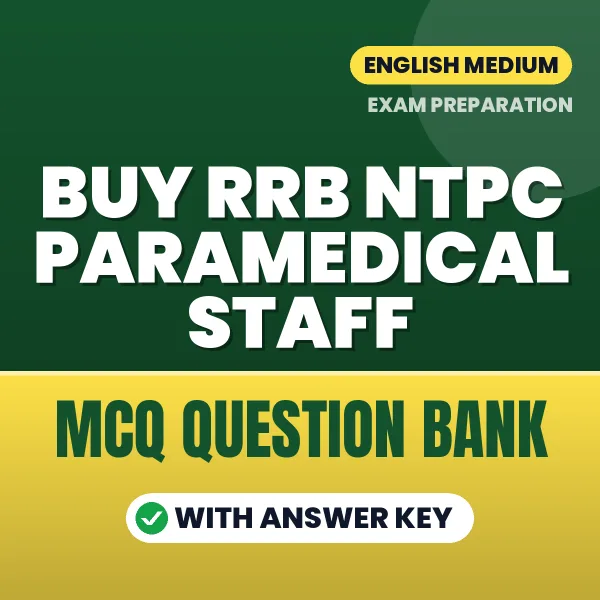Buy RRB NTPC Paramedical Staff Exam Objective Type Questions eBook in English – Latest Pattern MCQ Collection
