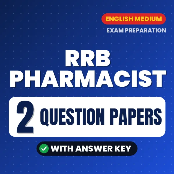 Download 2 RRB Pharmacist Question Papers PDF (English) Based on the Latest Exam Pattern