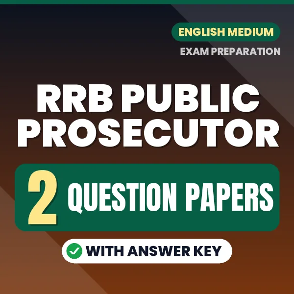 Download 2 RRB Public Prosecutor Question Papers PDF (English) Based on the Latest Exam Pattern