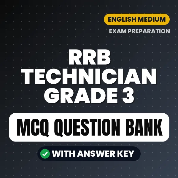 Prepare for RRB Technician Grade 3 Exam with Multiple Choice Questions & Answers PDF in English