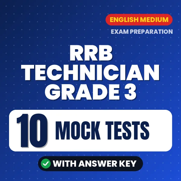Practice for RRB Technician Grade 3 Exam at Home – 10 Mock Tests PDF in English with Answers