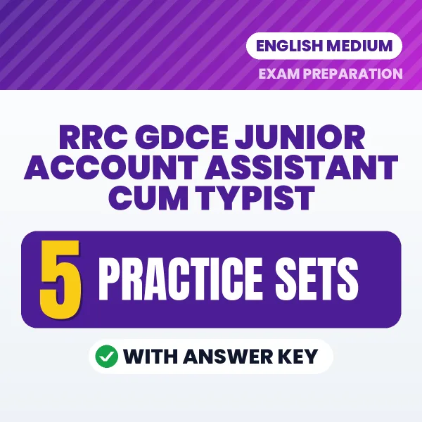 Boost Your RRC GDCE Junior Account Assistant cum Typist Exam Score with 5 Practice Sets with Answer Key in English – PDF eBook