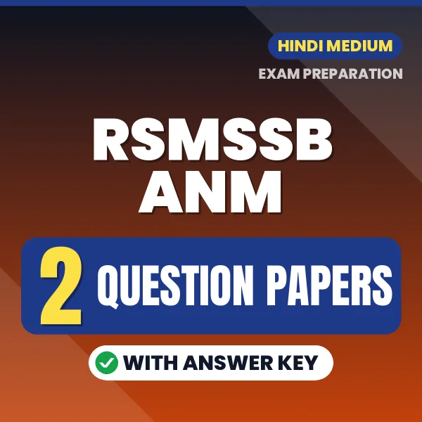 Boost Your RSMSSB ANM Exam Score with 2 Question Papers with Answer Key in Hindi – PDF eBook
